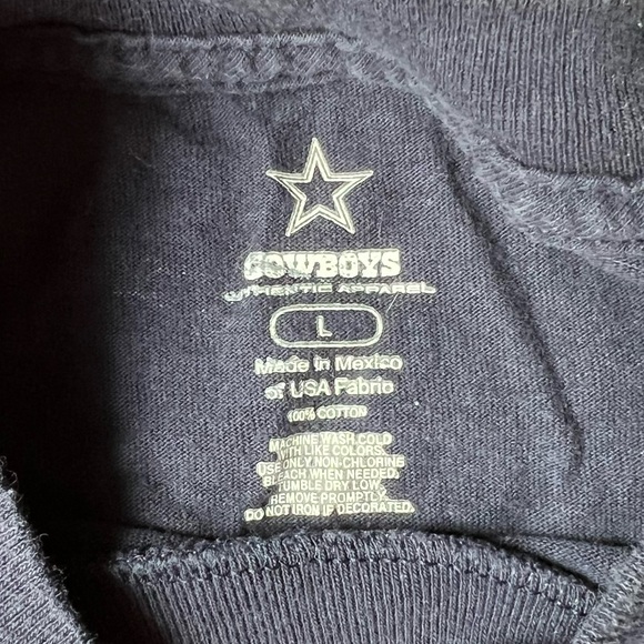 **LIKE NEW** Dallas Cowboys Longsleeve Tee Sz L - Picture 4 of 4